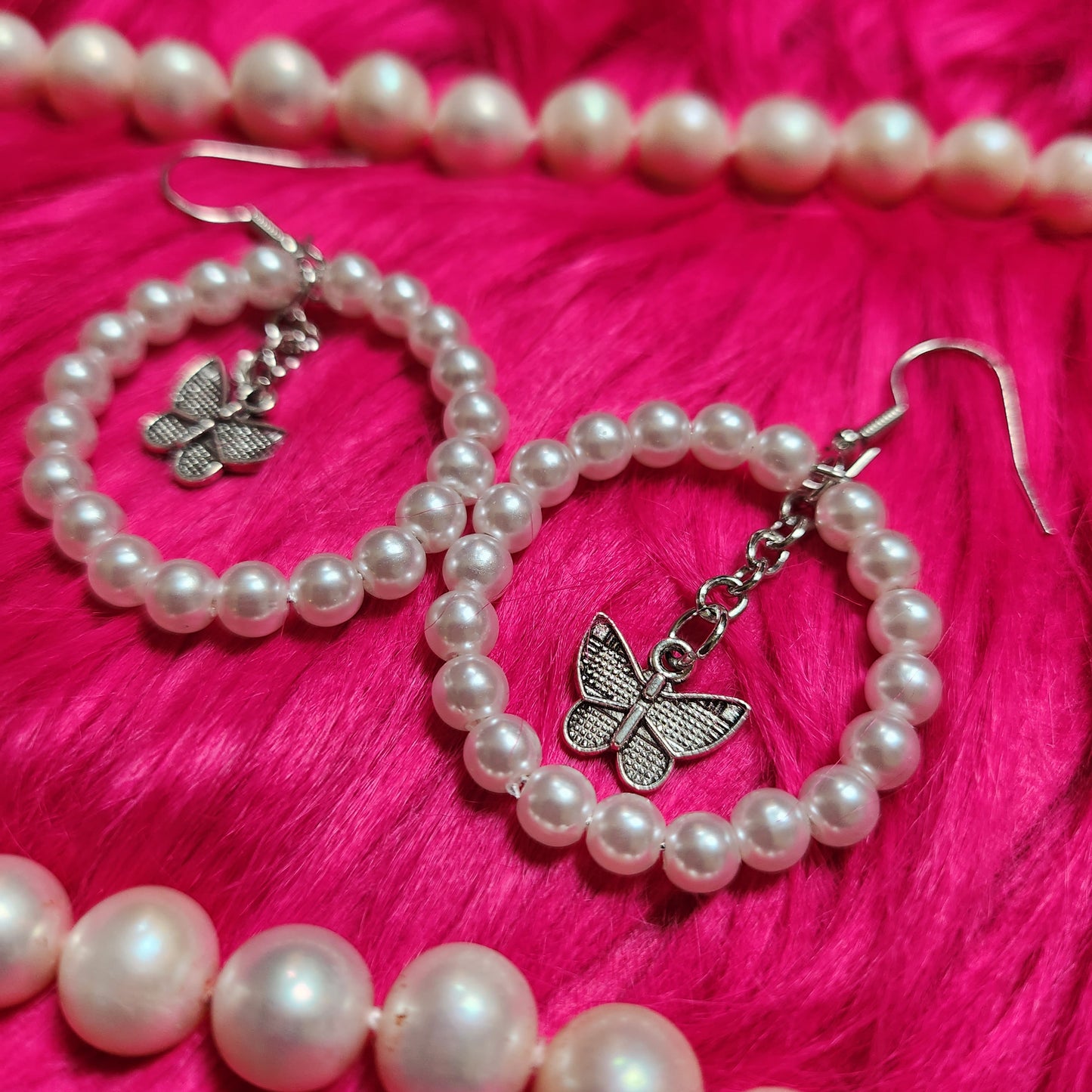 Pearls and Butterflies Earrings