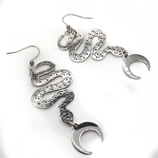 Night Serpent Hook Earrings